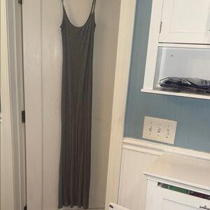 Skims Soft Lounge Grey Maxi Dress